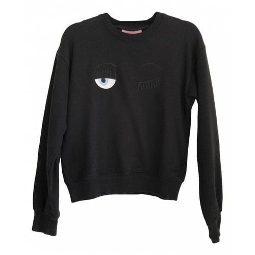 Pre-owned Chiara Ferragni Sweatshirt In Black