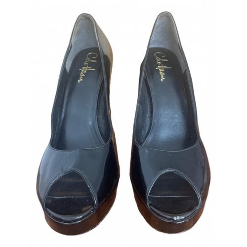 Pre-owned Cole Haan Patent Leather Heels In Black