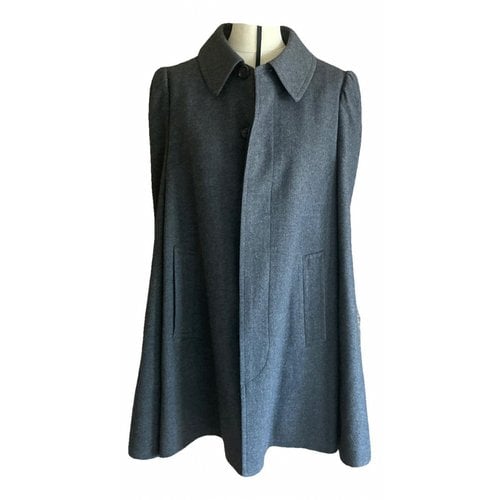 Pre-owned Junya Watanabe Wool Coat In Grey