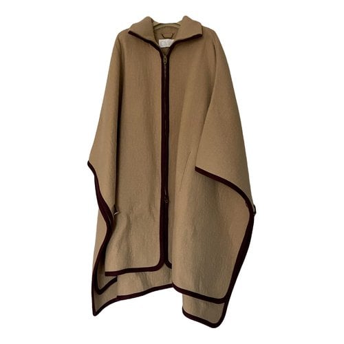 Pre-owned Chloé Wool Coat In Camel