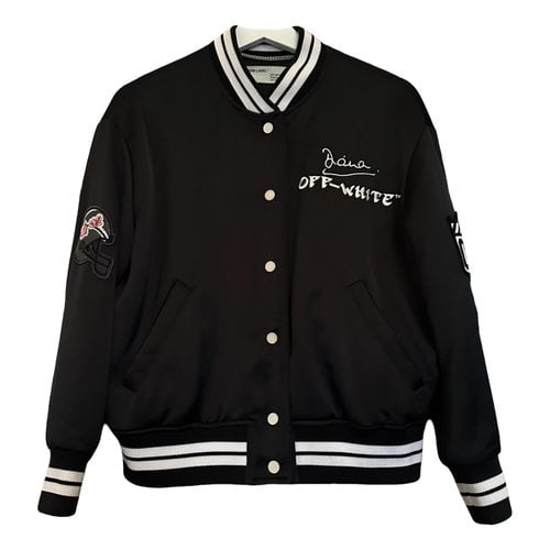 Pre-owned Off-white Silk Jacket In Black