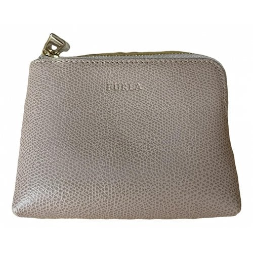 Pre-owned Furla Patent Leather Purse In Pink