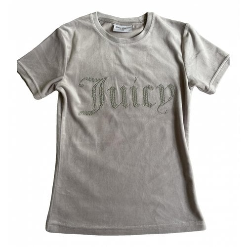 Pre-owned Juicy Couture Velvet T-shirt In Grey
