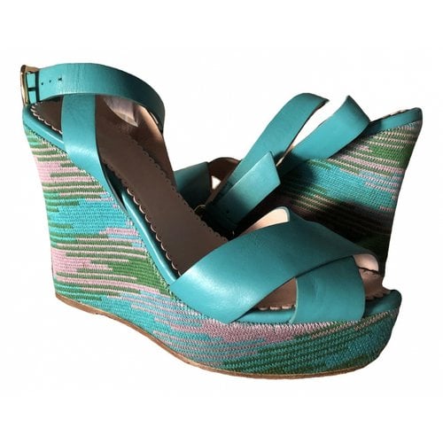 Pre-owned M Missoni Leather Heels In Multicolour
