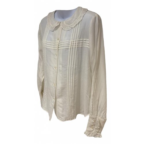 Pre-owned Thierry Colson Blouse In Ecru
