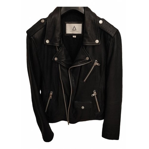 Pre-owned Serge Pariente Leather Vest In Black