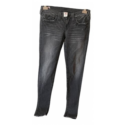 Pre-owned True Religion Slim Jeans In Anthracite