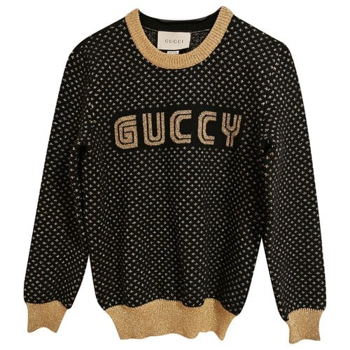 Pre-owned Gucci Wool Sweatshirt In Black