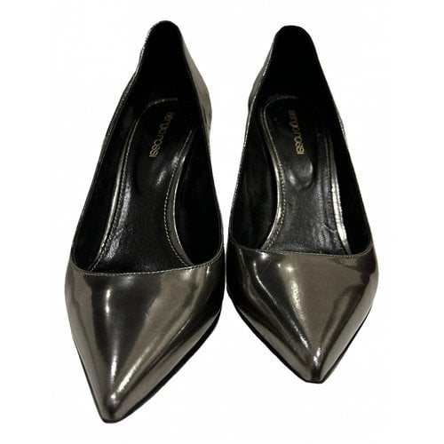 Pre-owned Sergio Rossi Leather Heels In Anthracite