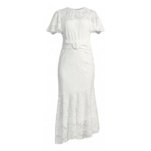 Pre-owned Sachin & Babi Lace Mid-length Dress In White