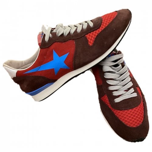 Pre-owned Golden Goose Haus Trainers In Red
