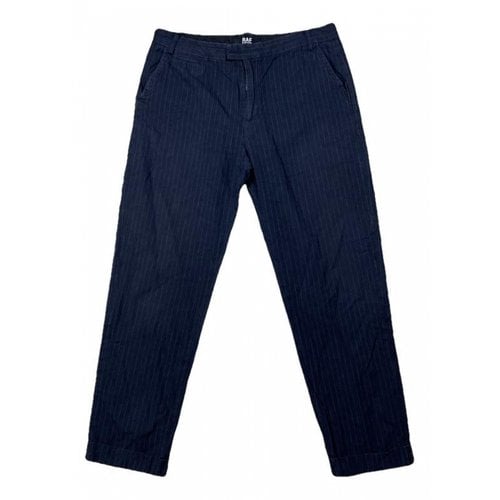Pre-owned Raf Simons Trousers In Navy