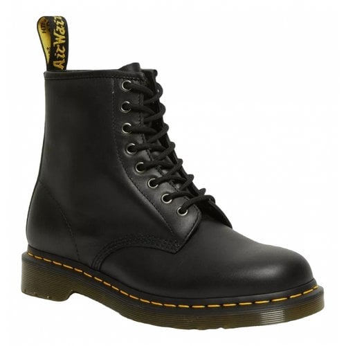 Pre-owned Dr. Martens' Leather Boots In Black