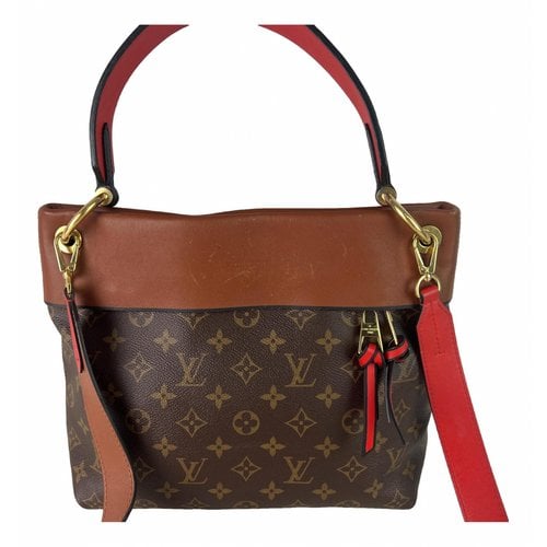 Pre-owned Louis Vuitton Tuileries Leather Crossbody Bag In Brown