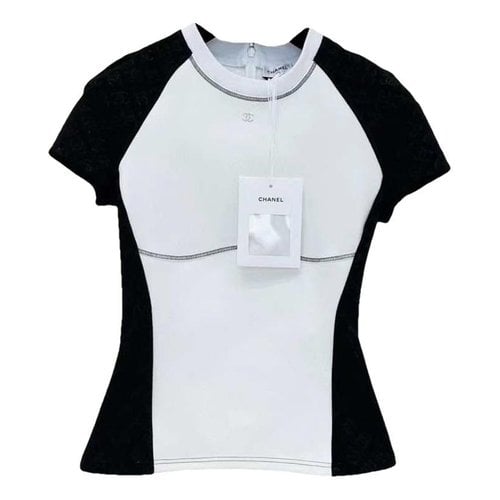 Pre-owned Chanel T-shirt In White