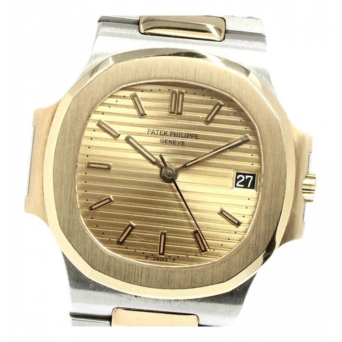 Pre-owned Patek Philippe Nautilus Watch In Gold