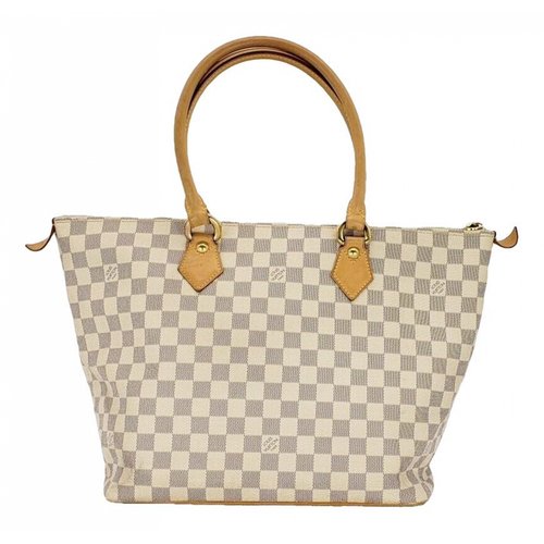 Pre-owned Louis Vuitton Saleya Tote In White
