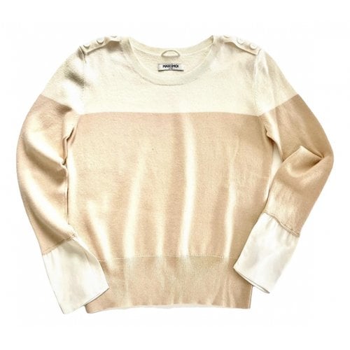 Pre-owned Max & Moi Wool Jersey Top In Beige
