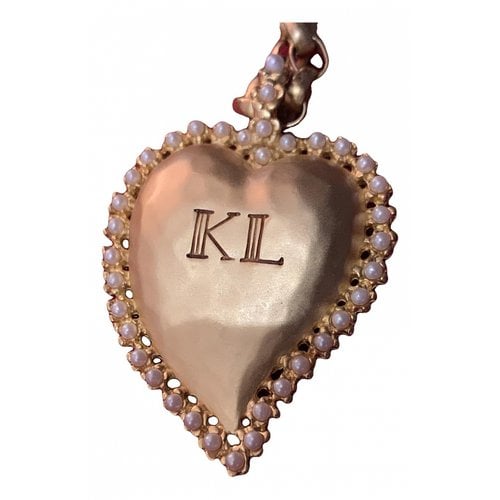 Pre-owned Karl Lagerfeld Long Necklace In Gold