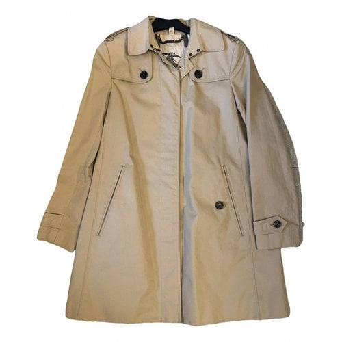 Pre-owned Burberry Trench Coat In Camel