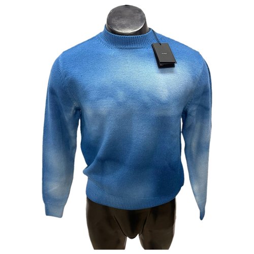 Pre-owned Alanui Wool Sweatshirt In Blue