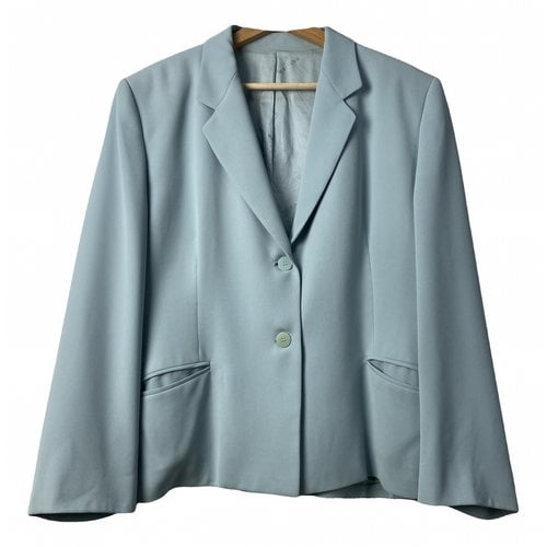 Pre-owned Burberry Blazer In Blue