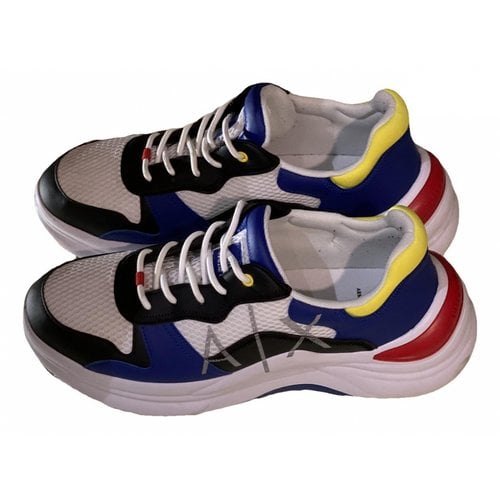 Pre-owned Armani Exchange Cloth Low Trainers In Multicolour