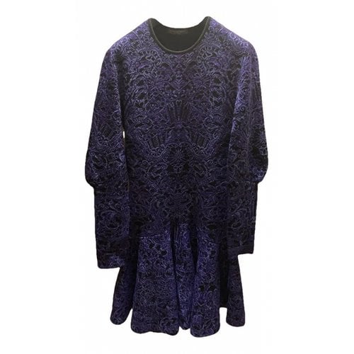 Pre-owned Alexander Mcqueen Wool Mini Dress In Other