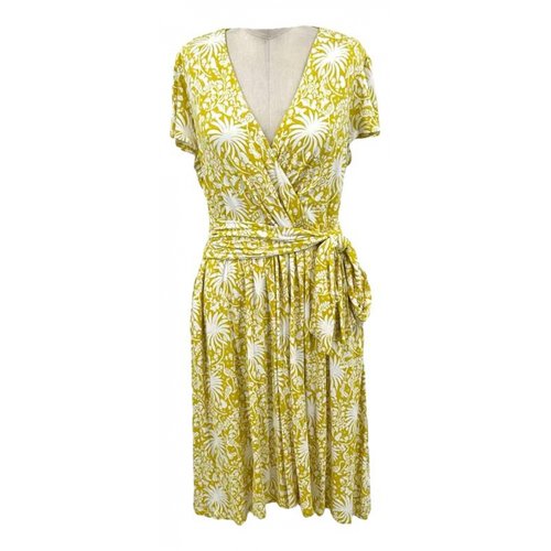 Pre-owned Boden Mid-length Dress In Yellow