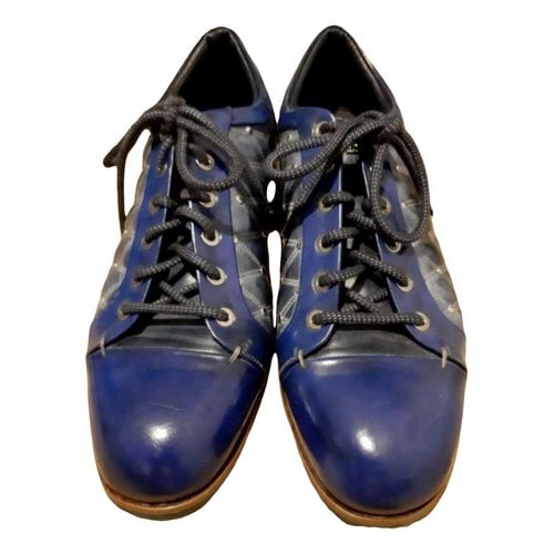 Pre-owned Harris Leather Lace Ups In Blue