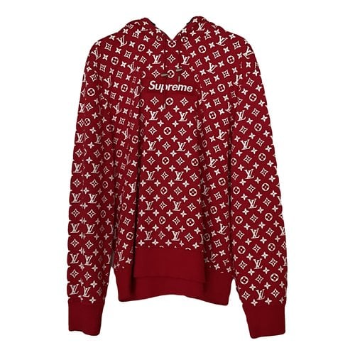 Pre-owned Louis Vuitton X Supreme Sweatshirt In Red