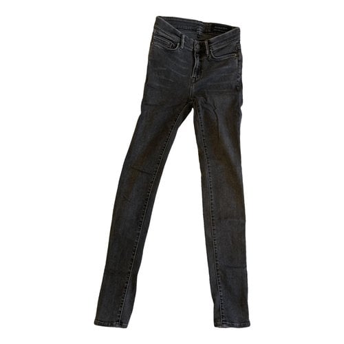 Pre-owned Allsaints Slim Pants In Anthracite