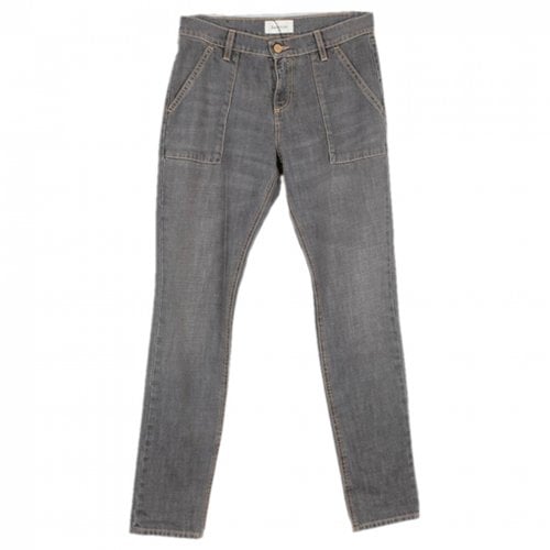 Pre-owned Berenice Jeans In Grey