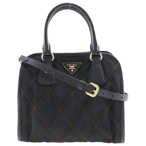 Pre-owned Prada Saffiano Handbag In Black