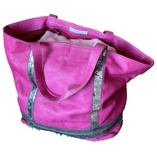 Pre-owned Vanessa Bruno Cabas Leather Tote In Pink