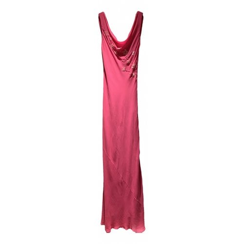 Pre-owned Annoushka Silk Maxi Dress In Pink