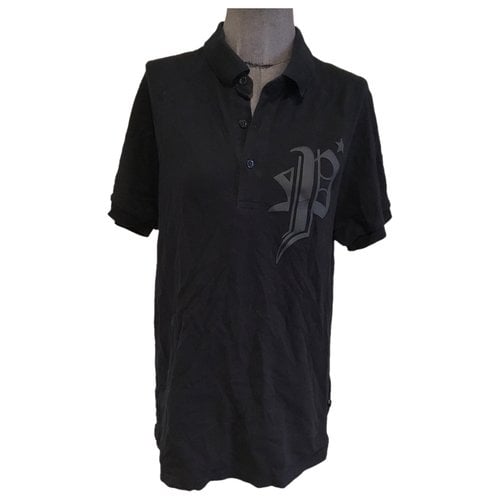 Pre-owned Philipp Plein Polo Shirt In Black
