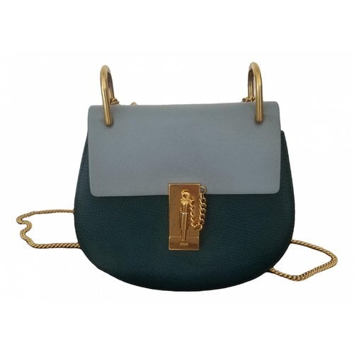 Pre-owned Chloé Drew Leather Crossbody Bag In Green