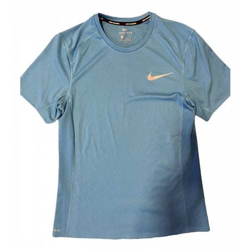 Pre-owned Nike T-shirt In Turquoise