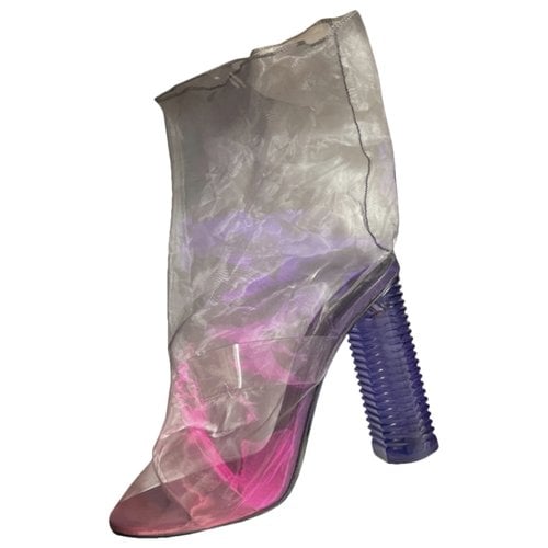 Pre-owned Nicholas Kirkwood Ankle Boots In Multicolour