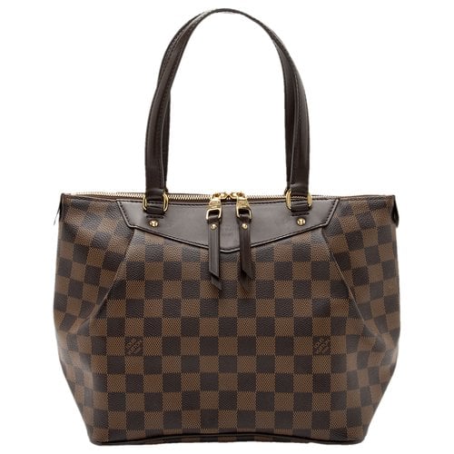 Pre-owned Louis Vuitton Cloth Tote In Brown