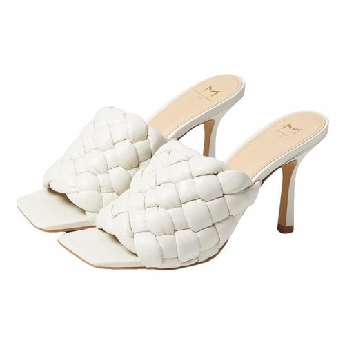 Pre-owned Marc Fisher Leather Heels In White