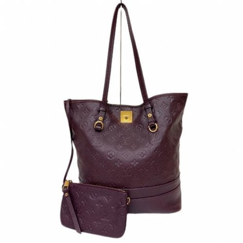 Pre-owned Louis Vuitton Citadine Leather Mini Bag In Purple