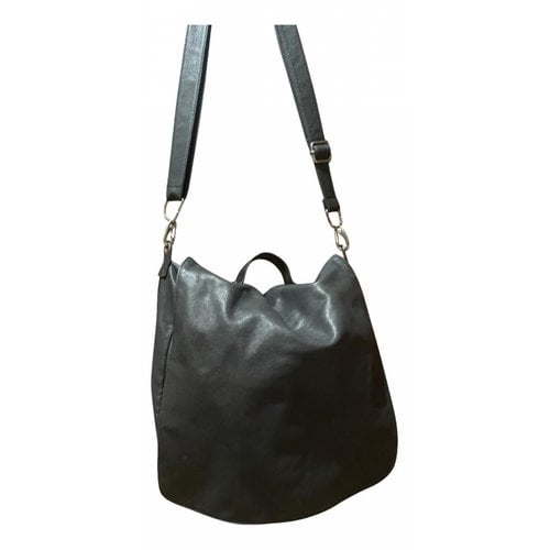 Pre-owned Maison Margiela Leather Bag In Black