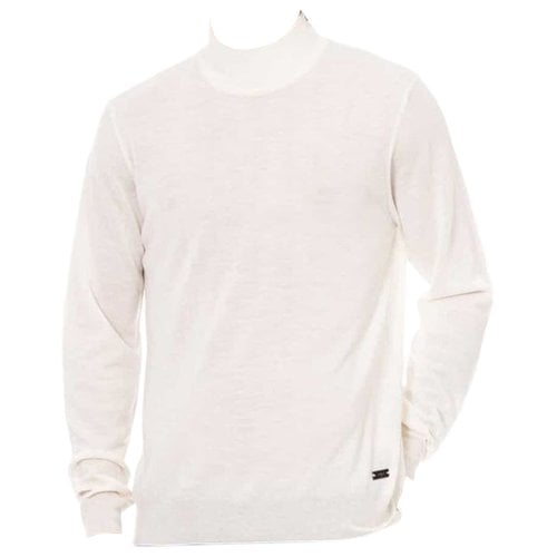 Pre-owned Baldinini Wool Sweatshirt In White