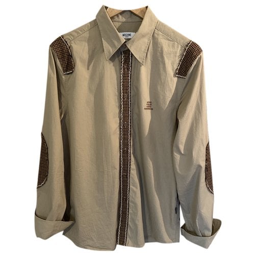 Pre-owned Moschino Shirt In Camel