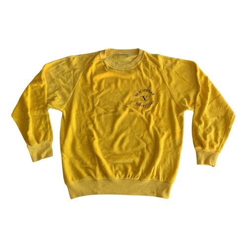 Pre-owned Valentino Sweatshirt In Yellow