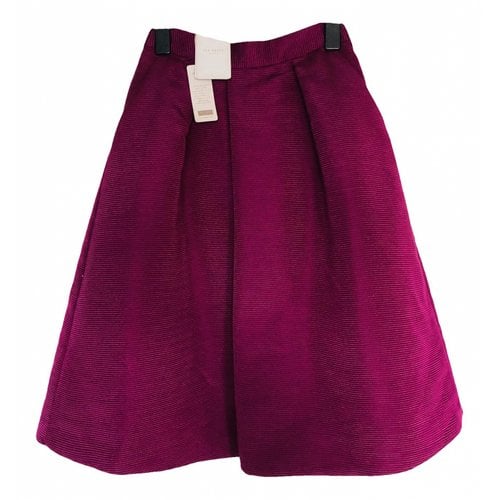 Pre-owned Ted Baker Skirt In Purple