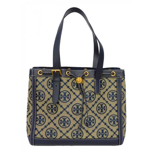 Pre-owned Tory Burch Tote In Navy