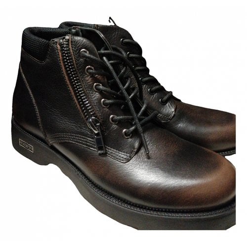 Pre-owned Cult Leather Boots In Brown